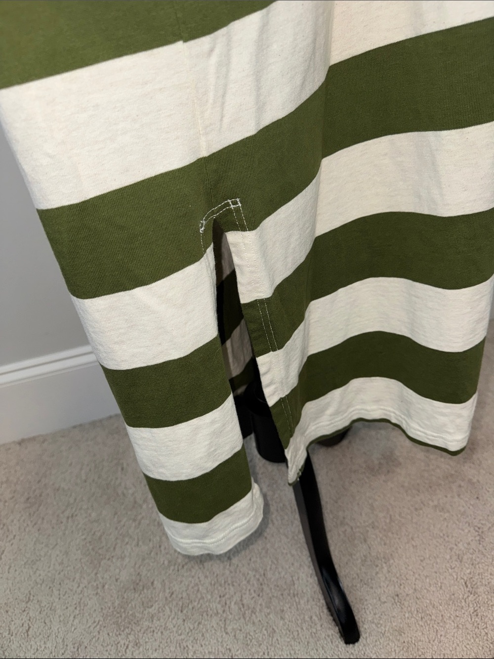 Daily Practice by Anthropolgie Oversized Striped Maxi Rugby Polo Dress - Picture 6 of 9